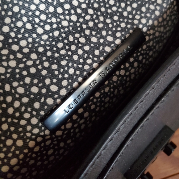 Loeffler Randall Mini Rider leather crossbody bag - Picture 3 of 4